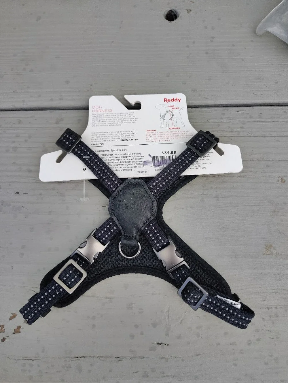 Reddy Black Dog Harness. Size Small